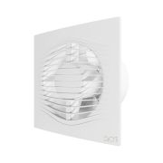 Вентилятор накладной SLIM D125 обратный клапан Matt white DICITI