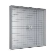 Люк ревизионный D Floor 400х400 напольный скрытый монтаж алюминий EVECS