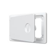 Люк ревизионный ЛТП накладной ручка-задвижка 150х100 пластик EVECS