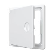 Люк ревизионный ЛТП накладной ручка-задвижка 150х150 пластик EVECS