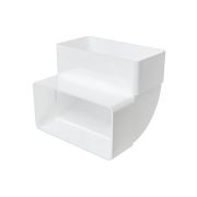 Колено КВП 60х120 вертикальное пластик ERA