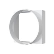 Переходник КВ D100 90х90 пластик ERA