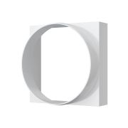 Переходник КВ D100 100х100 пластик ERA