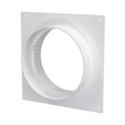 Площадка торцевая SKNP фланец D125 соединитель 165х150 пластик ERA