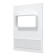 Площадка торцевая ПТГР фланец 120х60 горизонтальная решетка 180х250 пластик ERA