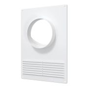 Площадка торцевая ПТПР фланец D110 решетка 180х250 пластик ERA