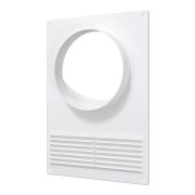 Площадка торцевая ПТПР фланец D120 решетка 180х250 пластик ERA