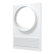 Площадка торцевая ПТПР фланец D130 решетка 180х250 пластик ERA