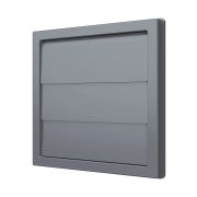 Выход стенной КФ фланец D125 жалюзи 150x150 ASA Gray ERA