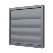 Выход стенной КФ фланец D315 жалюзи 360x360 ASA Gray ERA