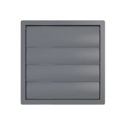 Выход стенной КФ фланец D355 жалюзи 410x410 ASA Gray ERA