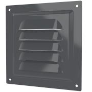 Решетка вентиляционная МЭ сетка 125х125 окрашенная сталь Gray ERA