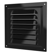 Решетка вентиляционная МЭ сетка 150х150 окрашенная сталь Black ERA