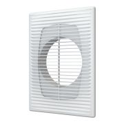 Решетка вентиляционная ПФ фланец D125 разъемная 183х253 пластик ERA