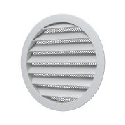 Решетка вентиляционная РКМ фланец D125 сетка D150 алюминий ERA