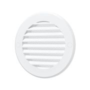 Решетка вентиляционная РКС фланец D100 сетка D136 пластик ERA