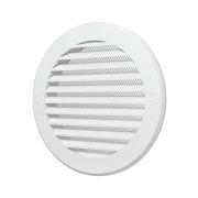 Решетка вентиляционная РКС фланец D125 сетка D161 пластик ERA