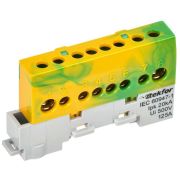 Шина PE «земля» изол. на универс. держ. 8х12-8-ЖЗ TEKFOR IEK TF-NN20-08-KL-K52