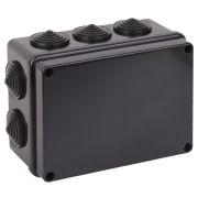 Коробка Тусо распаячная для ОП 150х110х70мм без гермовводов УХЛ1 черн. Ruvinil 67053Ч