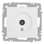 Розетка телевизионная одиночная TV СП Accent 6-301-01М IP20 бел. матов. Intro Б0063603