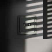 Розетка телевизионная встраиваемая VOLTUM S70 оконечная TV+SAT, (титан)