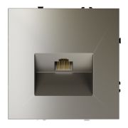 Розетка компьютерная встраиваемая VOLTUM S70 RJ45 кат.6, (шелк)