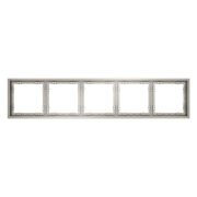 Рамка пластиковая VOLTUM S70 на 5 постов, (кашемир)