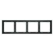 Рамка пластиковая VOLTUM S70 на 4 поста, (графит)