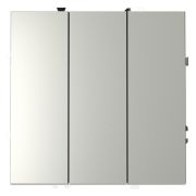 Выключатель встраиваемый VOLTUM S70 трехклавишный 10А, (сталь)