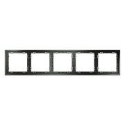 Рамка пластиковая VOLTUM S70 на 5 постов, (титан)