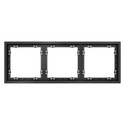 Рамка пластиковая VOLTUM S70 на 3 поста, (графит)