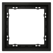 Рамка пластиковая VOLTUM S70 на 1 пост, (черный матовый)