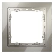 Рамка стеклянная VOLTUM S70 на 1 пост, (шелк, стекло)