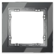 Рамка стеклянная VOLTUM S70 на 1 пост, (графит, стекло)