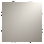 Проходной переключатель встраиваемый VOLTUM S70 двухклавишный 10А, (кашемир)