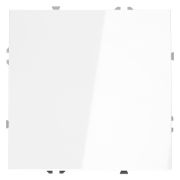 Перекрестный переключатель встраиваемый VOLTUM S70 одноклавишный 10А, (белый глянцевый)