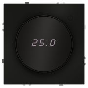 Терморегулятор электронный VOLTUM S70 с индикацией и датчиком, для теплого пола, (черный матовый)