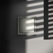 Выключатель встраиваемый VOLTUM S70 одноклавишный 10А, (сталь)