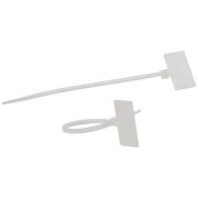 Хомут кабельный 2.5х110 с площадкой для маркировки 21х10 бел. NO-225-318 (уп.50шт) Эра Б0066059