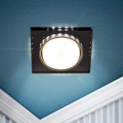 Светильник DK LD50 BK GX53 со светодиодной подсветкой встраиваемый черн. Эра Б0057473