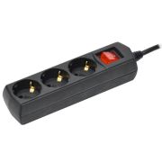 Удлинитель 3х5м с заземл. 10А IP20 У03В 250В ПВС 3х1 черн. GENERICA WYP10-10-03-05-ZK-K02-G