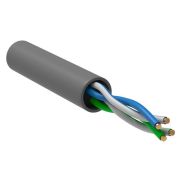 Кабель витая пара U/UTP кат.5E 2PR 24 AWG PVC 1м сер. РФ (уп.100м) GENERICA BC1-C5E02-111-100-R-G