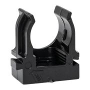Держатель для труб (клипса) d16мм для монтажного пистолета черн. (уп.100шт) Plast EKF derjp-z-16-black