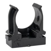 Держатель для труб (клипса) d20мм для монтажного пистолета черн. (уп.100шт) Plast EKF derjp-z-20-black