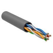 Кабель витая пара U/UTP кат.5E 4PR 24 AWG LSZH 1м сер. РФ (уп.100м) GENERICA BC1-C5E04-121-100-R-G