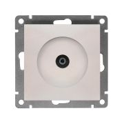 Розетка телевизионная TV 1-м СП Афина механизм жемчуж. Universal A0027-OBr