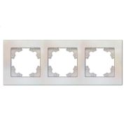 Рамка 3-м Афина универс. жемчуж. Universal A0045-OBr