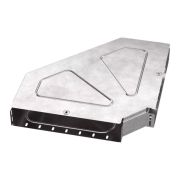 Угол для лотка горизонтальный 90град. 400х80 Стандарт с крышкой Промрукав PR16.0623