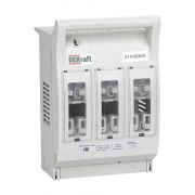 Выключатель-разъединитель-предохранитель ПВР горизонт. 250А 3ф отключ. 1НО+1НЗ навесной монтаж на шину ПВР-102 DEKraft 21416DEK