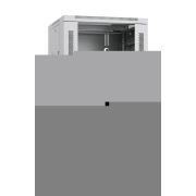 Шкаф монтажный телекоммуникационный напольный SH-05C-22U60/100 19дюйм для распред. и серверн. оборудования 22U 600х1000х1166мм передн. стеклян. и задн. сплошн. метал. двери ручка с замком сер. (RAL 7035) Cabeus 7054c